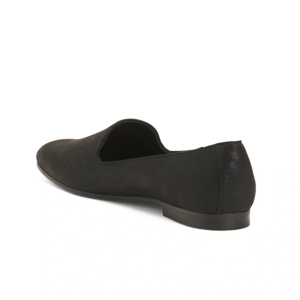 Vionic Willa Shimmer Suede Comfort Loafers Black With Metallic Women’s Size 7